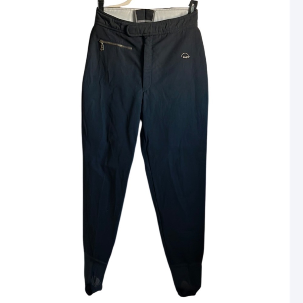 BOGNER Women’s Black Stirrup Ski Pants- Vintage - 12 - (Fits more like 6-8)